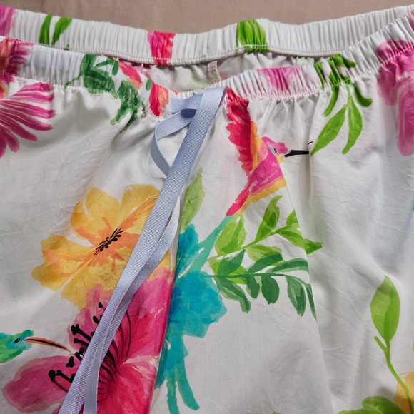 The Cats Pajamas Floral Hummingbird Set Women's Size S Sleepwear - Picture 10 of 15